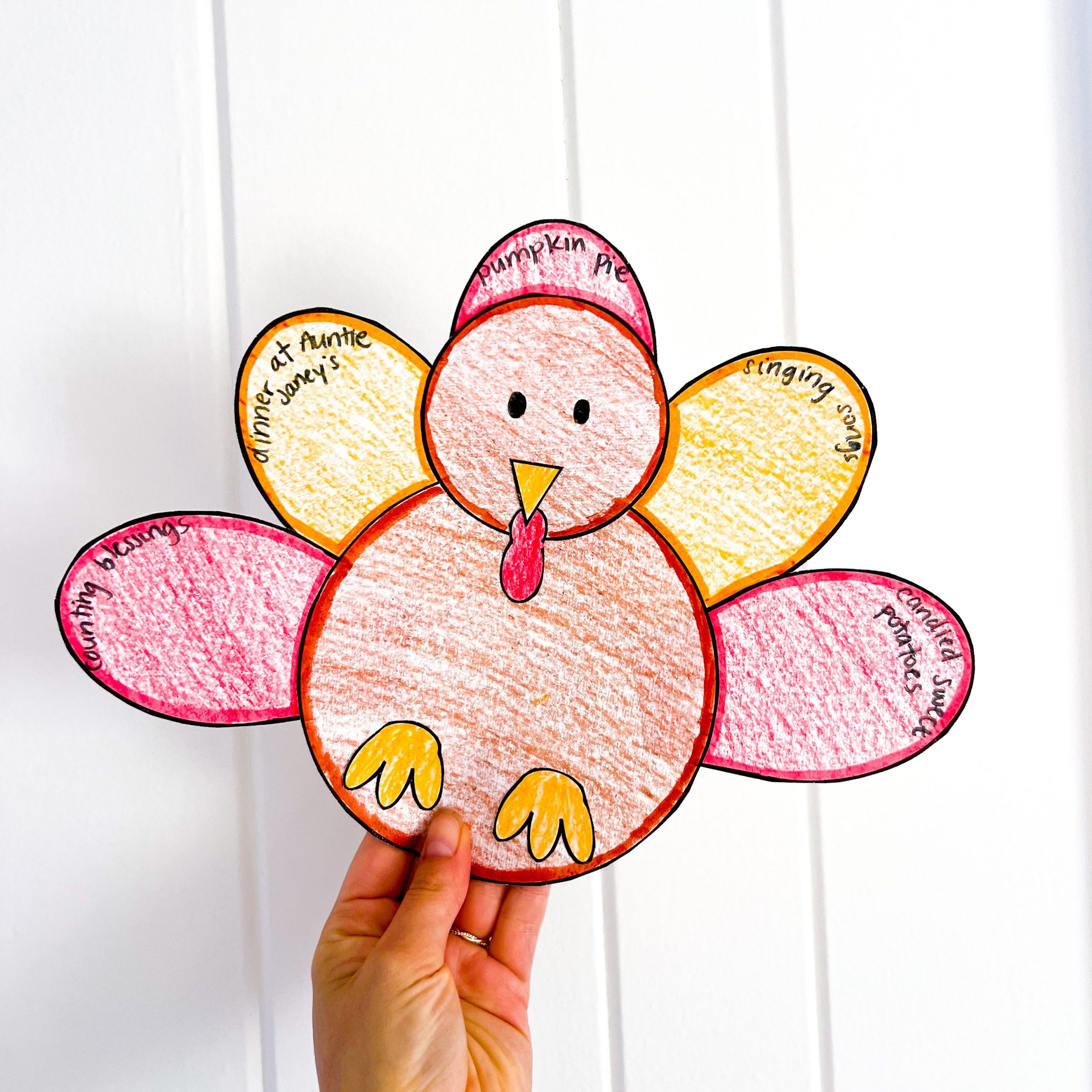 11 paper thanksgiving crafts for kids that are fun and easy - love